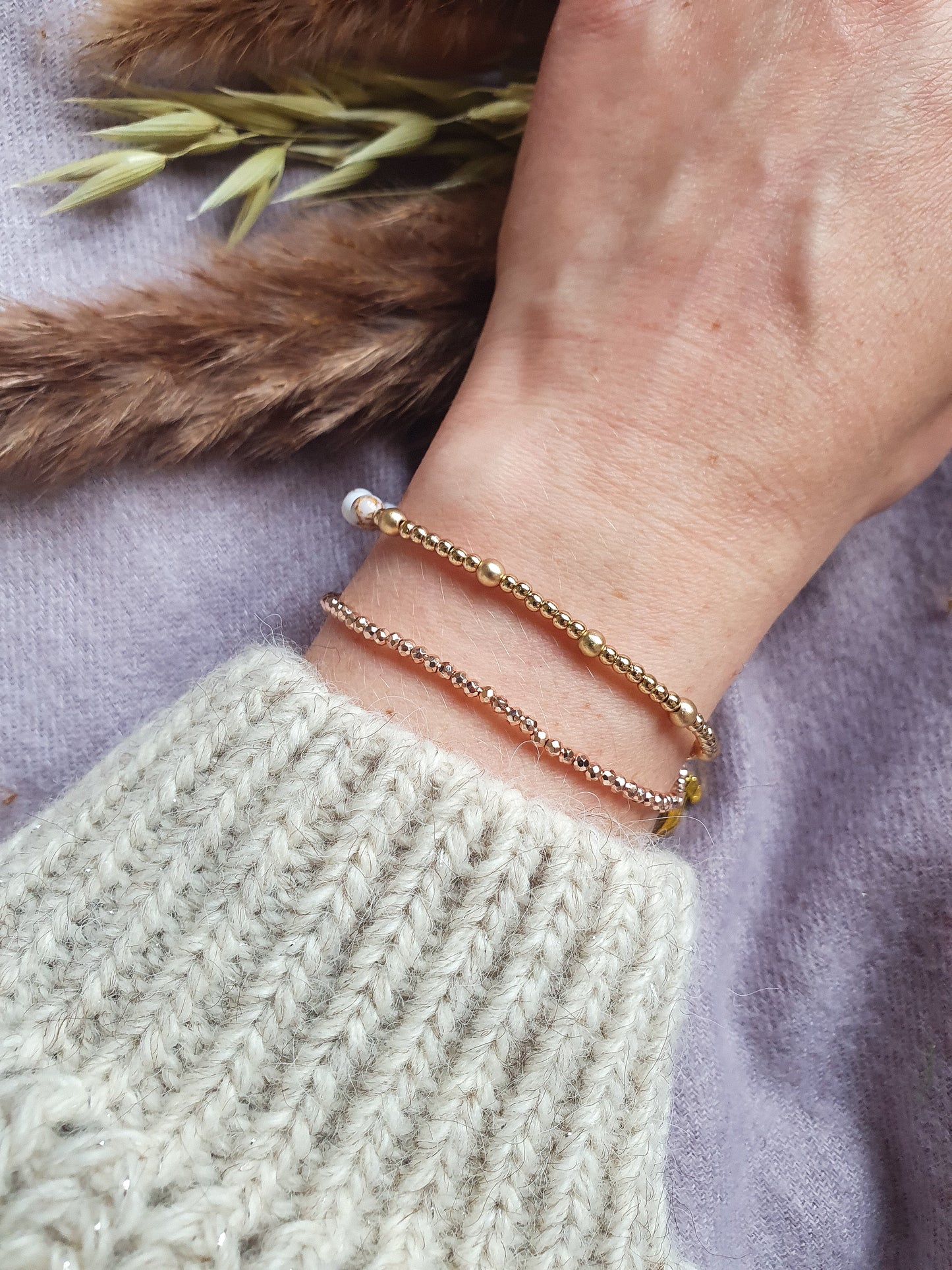 Round Crystal Glass Bracelet ⭐️